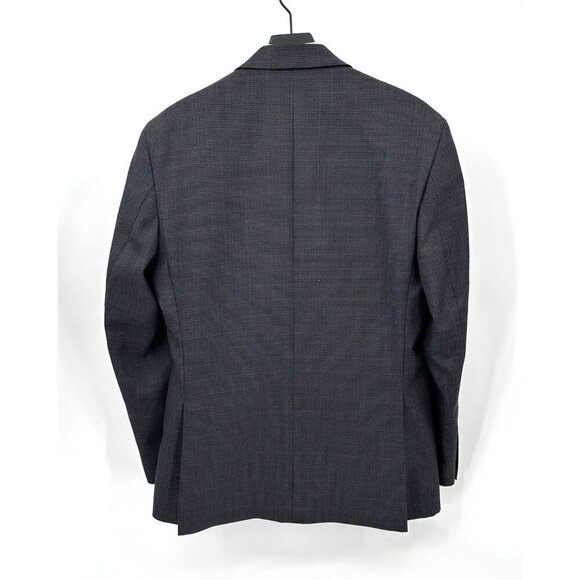 JOS A BANK jacket blazer sport coat traditional fit check 100% wool two btn 42L - Picture 7 of 9